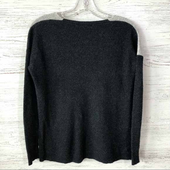 *3/$20* MADEWELL Warmlight Color Block Hi Lo V Neck Pullover Sweater Wool XS - Picture 8 of 8